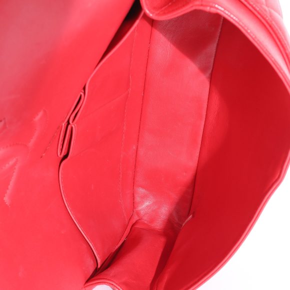 Chanel 21S Red Caviar Medium Classic Double Flap - Picture 8 of 8